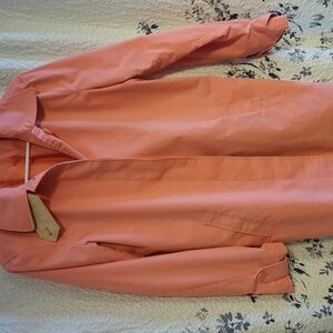 CHAPS Coral Trench Coat, Medium